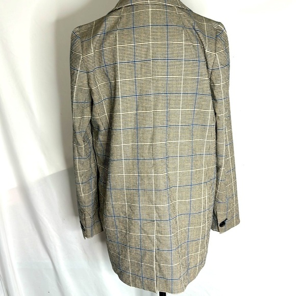 Madewell NG625 Caldwell Double-Breasted Blazer in Palmyra Plaid - Picture 7 of 8